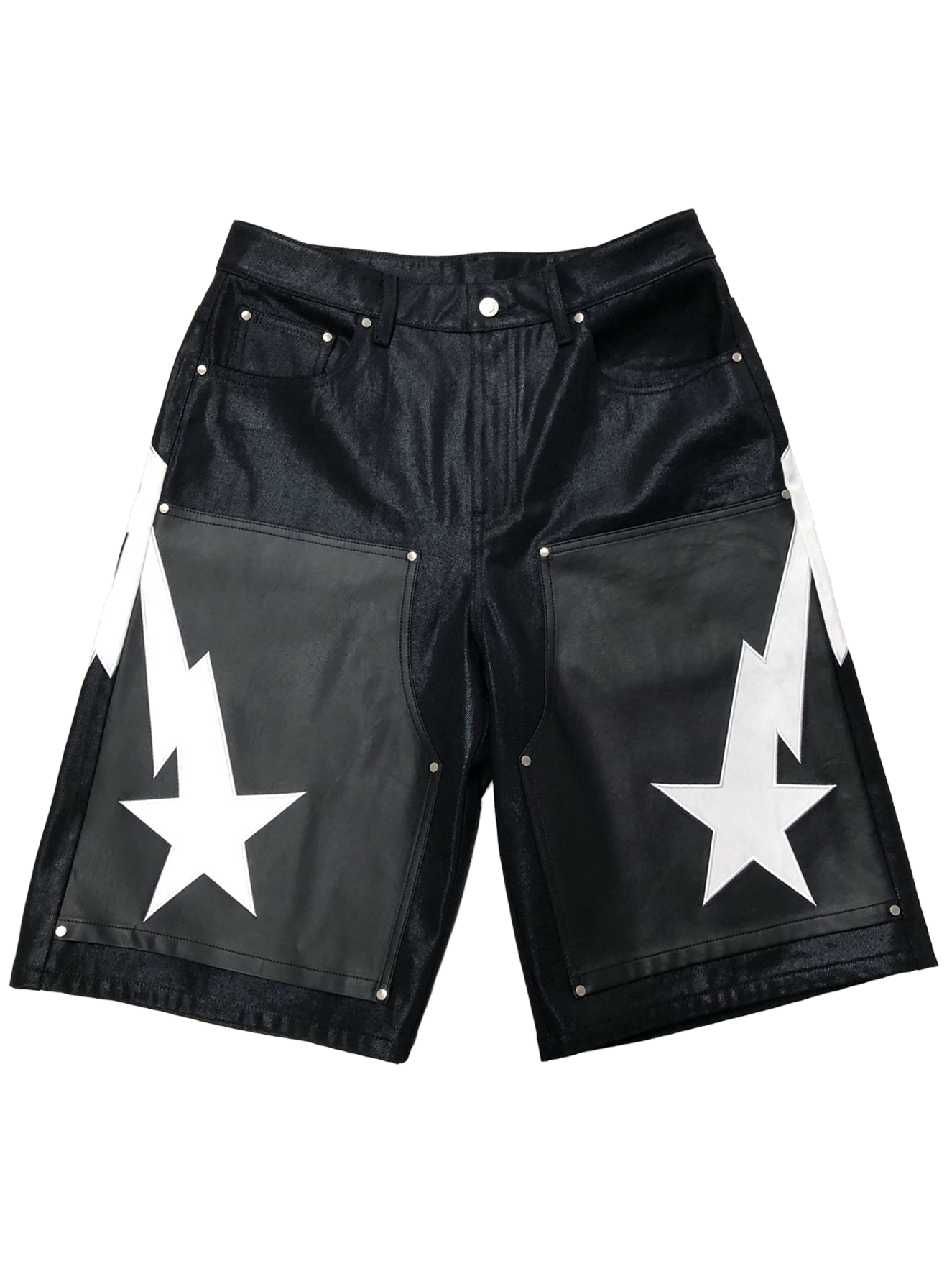 Waxed Carpenter Denim Shorts