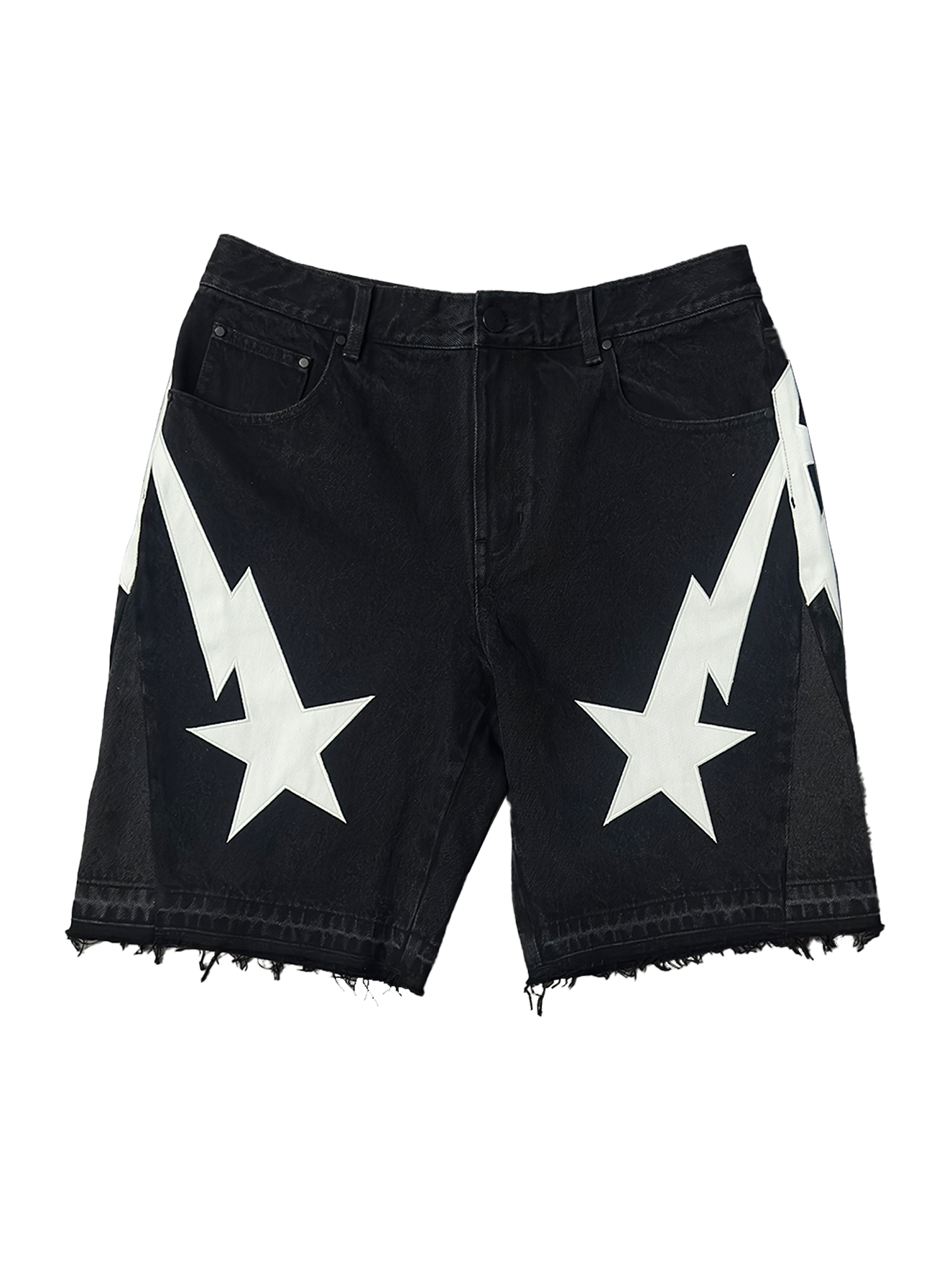 Black Denim Shorts
